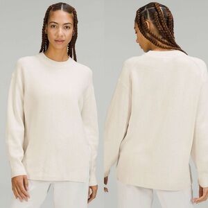 Lululemon Merino Wool-Blend Ribbed Crewneck Sweater